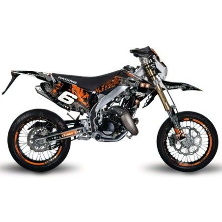 Kit grafiche STAGE6 arancio-nero x HM-VENT 50 Motard
