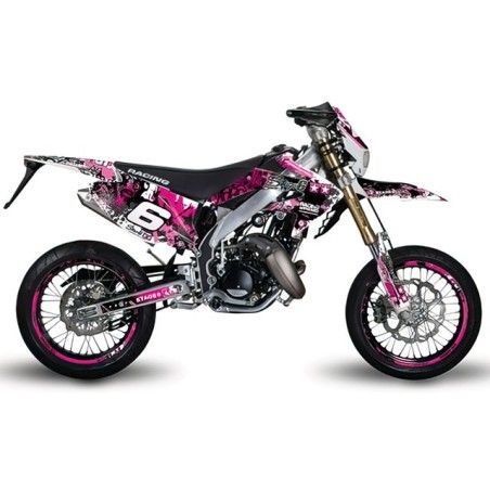 Kit grafiche STAGE6 rosa-nero x HM-VENT 50 Motard
