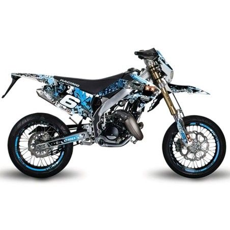Kit grafiche STAGE6 blu-nero x HM-VENT 50 Motard