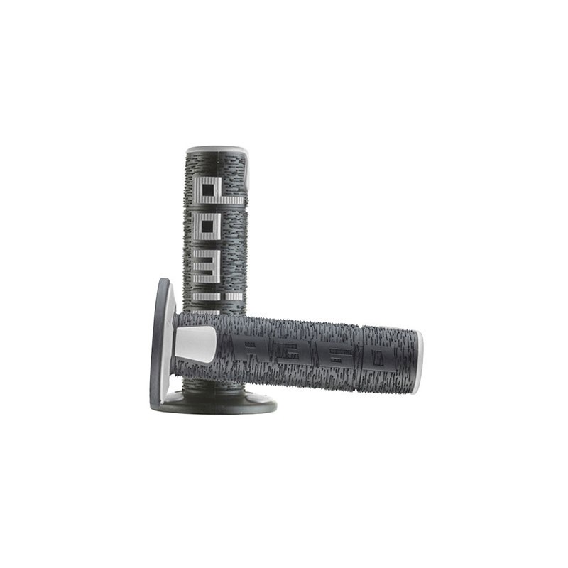 Coppia manopole cross enduro DOMINO nero/grigio