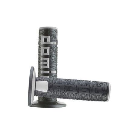 Coppia manopole cross enduro DOMINO nero/grigio