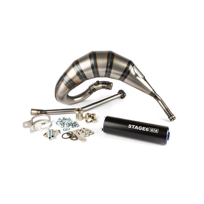 Marmitta STAGE6 Streetrace 70cc blu/nero x Derbi Senda