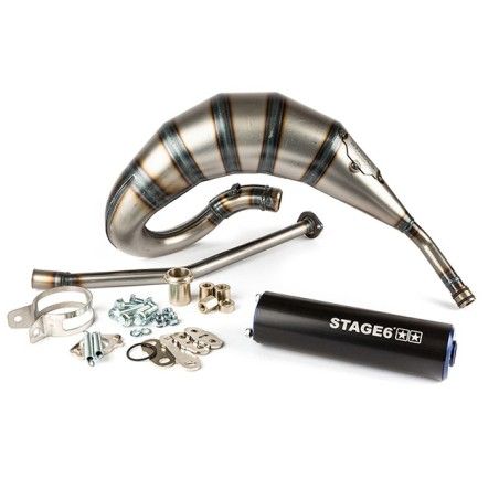 Marmitta STAGE6 Streetrace 70cc blu/nero x Derbi Senda