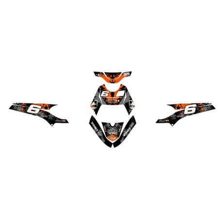 Kit deco STAGE6 arancione-nero Yamaha BW\'s Booster dopo 2004