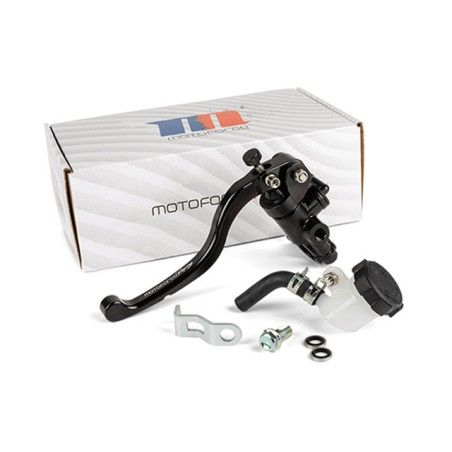 Pompa freno dx MOTOFORCE nera 17,5mm