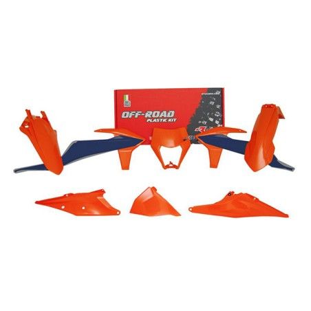 Kit plastiche replica RACETECH arancio blu x KTM EXC- EXCF-XC-W-XCF-W 125 - 500 2020-2023