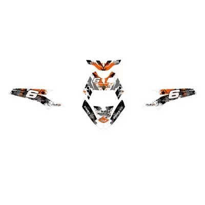 Kit deco STAGE6 arancione-bianco Yamaha BW\'s Booster dopo 2004