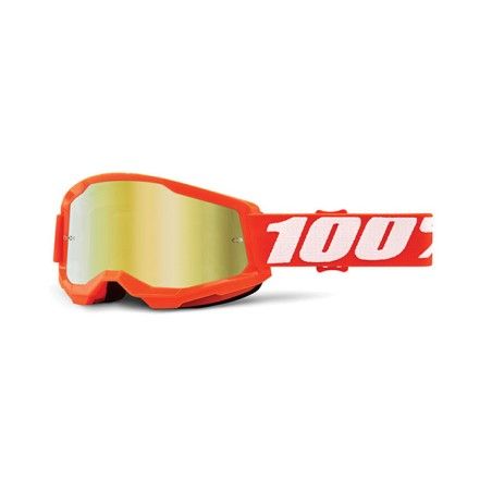 Maschera 100% 2023 Strata 2 Orange mirror lens