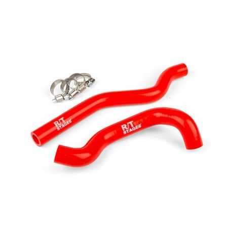 Tubi siliconici STAGE6 rossi x 1 radiatore RIEJU - MRT SHERCO e BETA