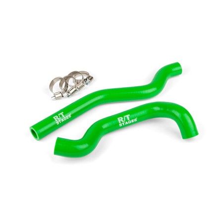 Tubi siliconici STAGE6 verdi x 1 radiatore RIEJU - MRT SHERCO e BETA