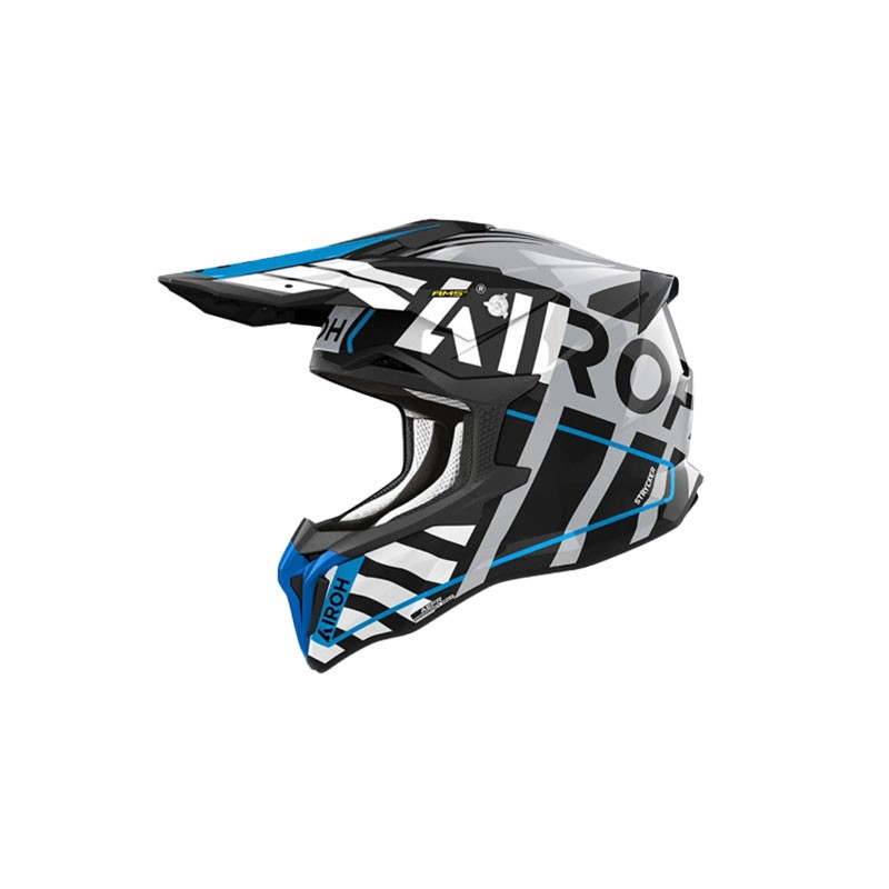 Casco AIROH 2024 Strycker Brave blue gray gloss