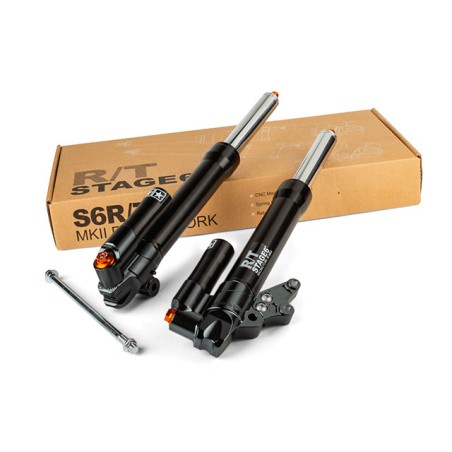 Forcella STAGE6 MK II regolabile con steli da 30mm x Yamaha Aerox