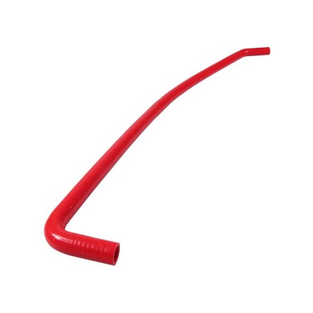Tubo siliconico MOTOFORCE 18x24 rosso x circuito liquido da 1 metro con 1 curvatura a 90° ed 1 a 45°