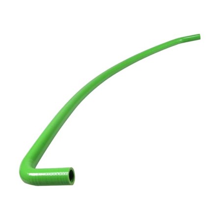 Tubo siliconico MOTOFORCE 18x24 verde x circuito liquido da 1 metro con 1 curvatura a 90° ed 1 a 45°