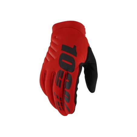 Guanti 100% Brisker red