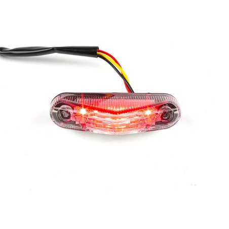 Fanale posteriore STR8 LED universale con luce targa omologato CE