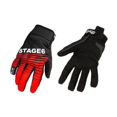 Guanti STAGE6 Street pure rosso/nero