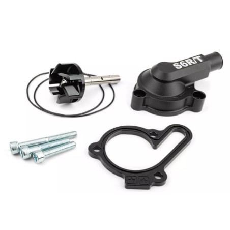 Kit pompa acqua maggiorata STAGE6 nera con coperchio x Derbi 3-4