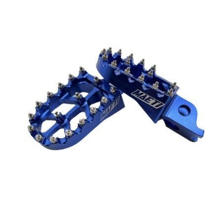 Kit pedane poggiapiedi CNC blu x HM-VENT 50