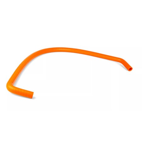 Tubo siliconico MOTOFORCE 18x24 arancio x circuito liquido da 1 metro con 1 curvatura a 90° ed 1 a 45°