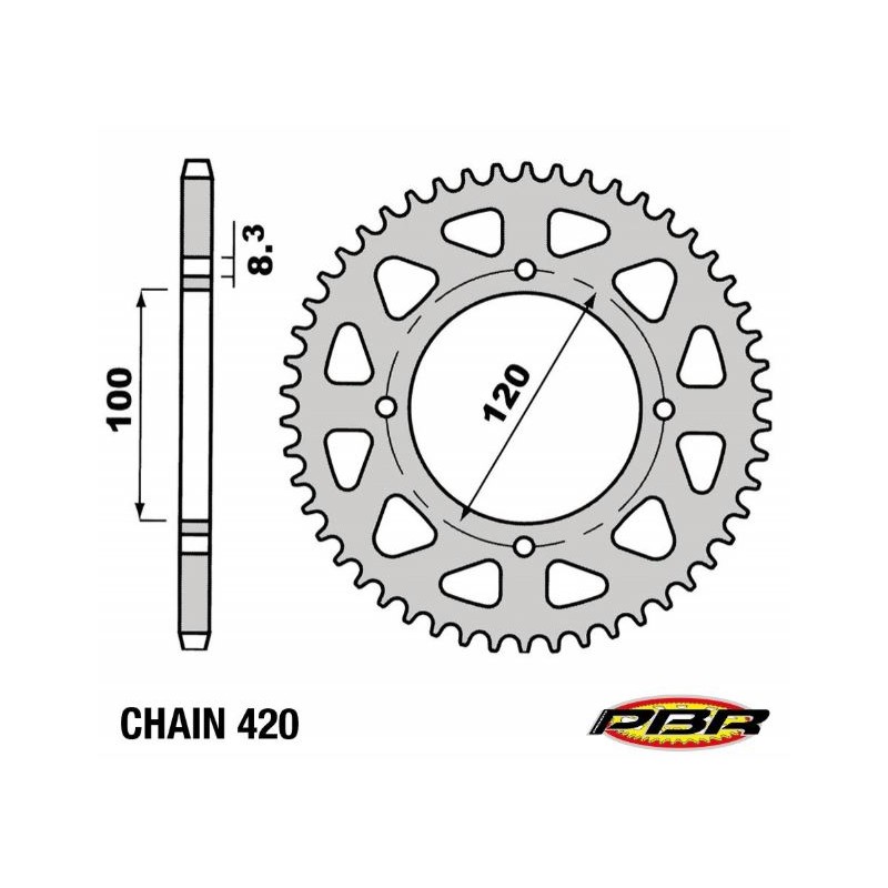 Corona PBR in ferro Z53 passo 420 x BETA 50 RR dal 05