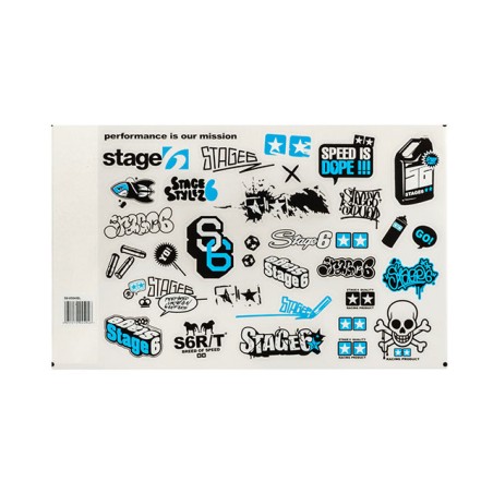 Set adesivi STAGE6 blu formato A4