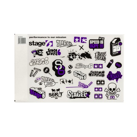Set adesivi STAGE6 viola formato A4