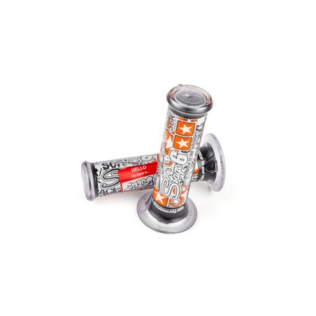 Coppia manopole STAGE6 stickerbomb bianche