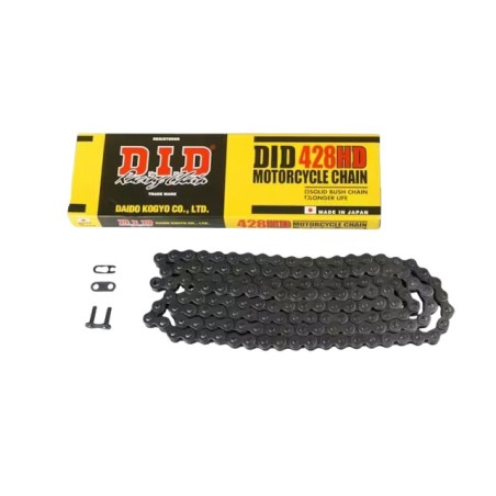 Catena DID 428 Nera 140maglie con giunto a clip