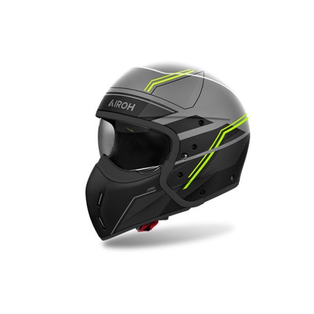 Casco AIROH 2025 J110 Slim Ywellow matt ( mentoniera staccabile)