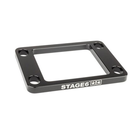 Distanziale valvola lamellare nera STAGE6 da 5mm x Minarelli-Derbi
