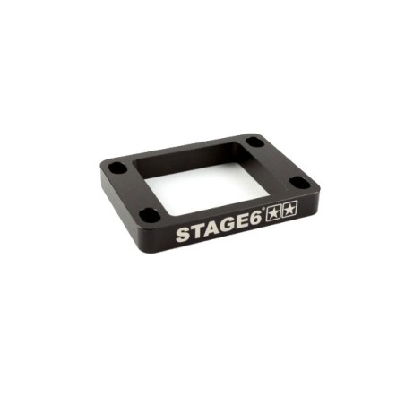 Distanziale valvola lamellare nera STAGE6 da 10mm x Minarelli-Derbi