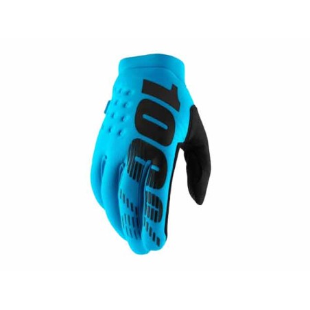 Guanti 100% Brisker Turquoise ( la grafica potrebbe leggermente variare)