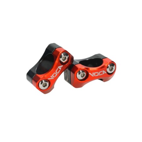 Adattatori manubrio VOCA arancio Ø 28mm per piastre da Ø 22mm