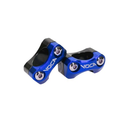 Adattatori manubrio VOCA blu Ø 28mm per piastre da Ø 22mm