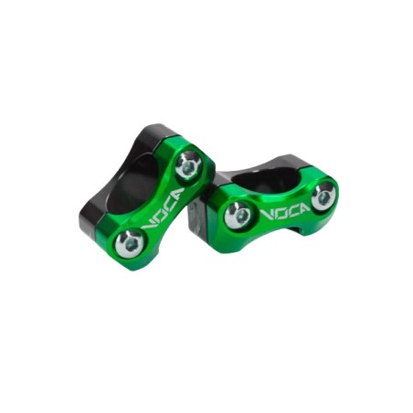 Adattatori manubrio VOCA verdi Ø 28mm per piastre da Ø 22mm