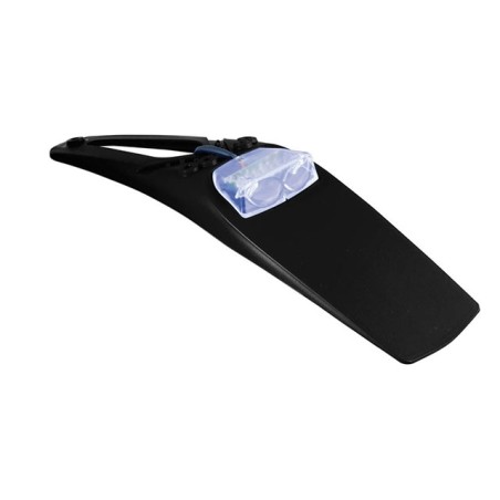 Portatarga a led RACETECH nero con fanalino trasparente