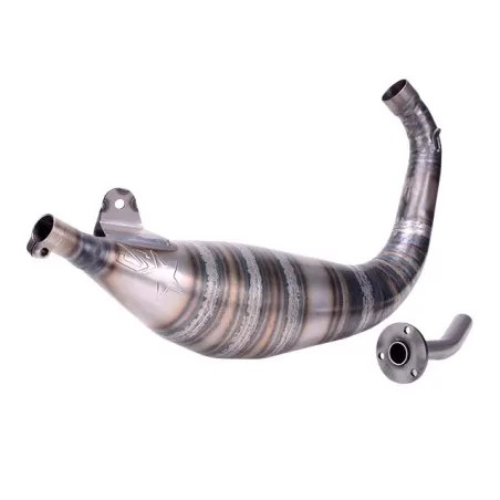 Marmitta 2WIN CLOSER V2 70/80 cc x Minarelli AM6 imbocco 28mm