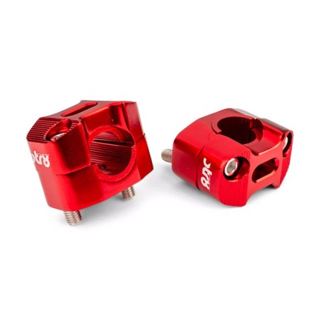 Adattatori x manubri Ø 28mm STR8 x piastre manubrio Ø 22mm rosso