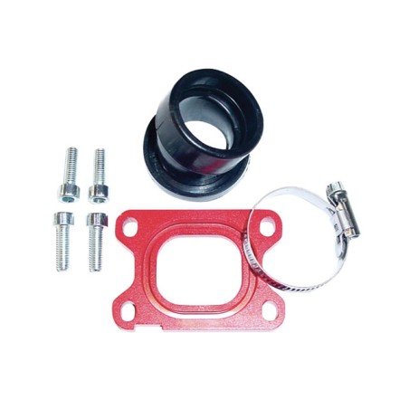 Collettore C4 Rosso 360° x AM6/Derbi x carburatori PWK-VHST 24-28mm