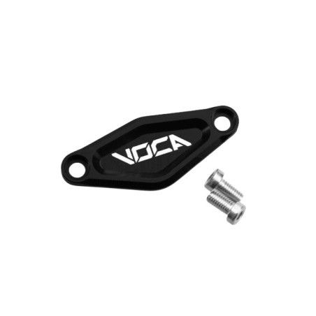 Piastrina VOCA CNC nero x copertura foro motorino avviamento minarelli orizzontale
