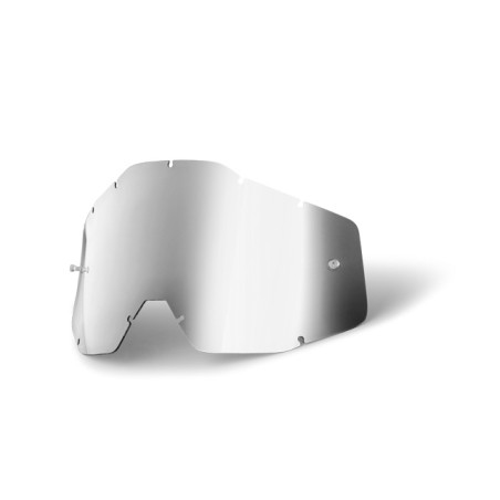 Lente maschera 100% Silver Mirror Anti-Fog per modelli STRATA2 ACCURI2 RACECRAFT2
