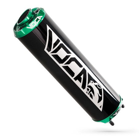 Silenziatore VOCA Alu-Black fondello verde anodizzato