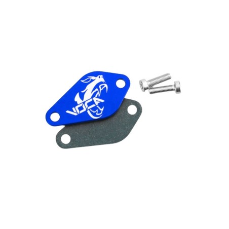 Piastrina VOCA Style blu x copertura foro miscelatore Minarelli AM6 e Derbi