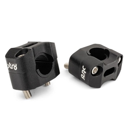 Adattatori manubrio Ø 28mm STR8 nero x piastre manubrio Ø 22mm