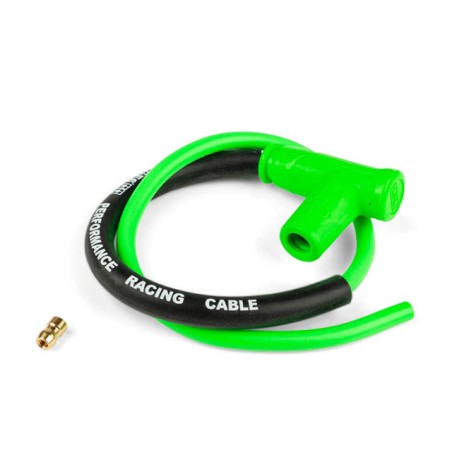 Spark plug cable with STAGE6 Racing Pipette green