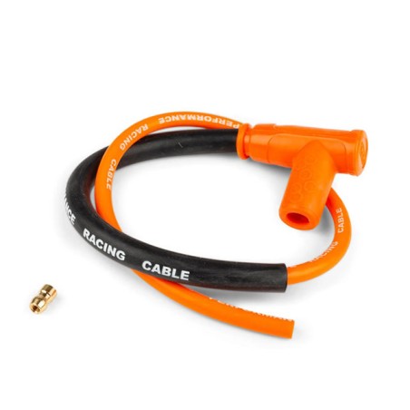 Spark plug cable with STAGE6 Racing Orange Hosel