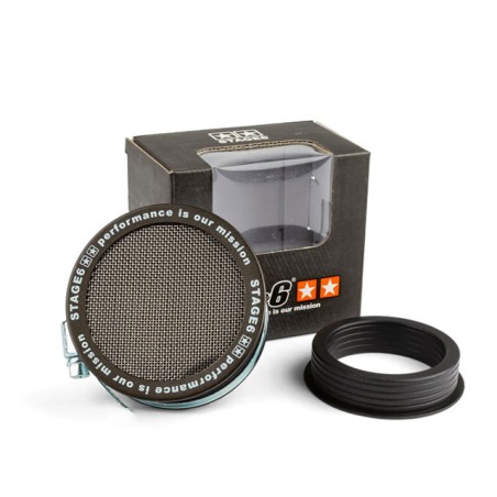 Black STAGE6 intake funnel with 48 and 60mm inlet grille