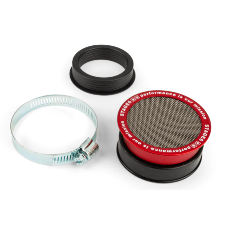 Red intake STAGE6 with 48 and 60mm inlet grille