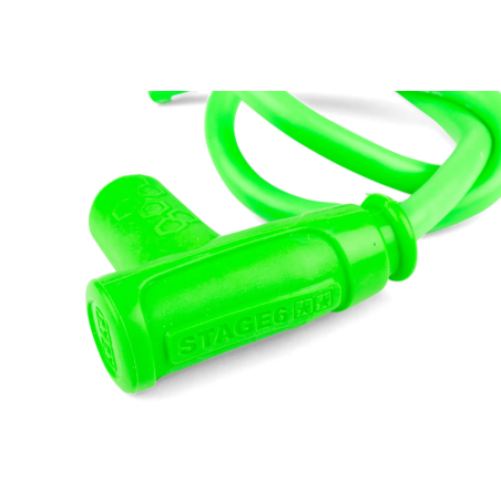 Spark plug cable with STAGE6 Racing Pipette green